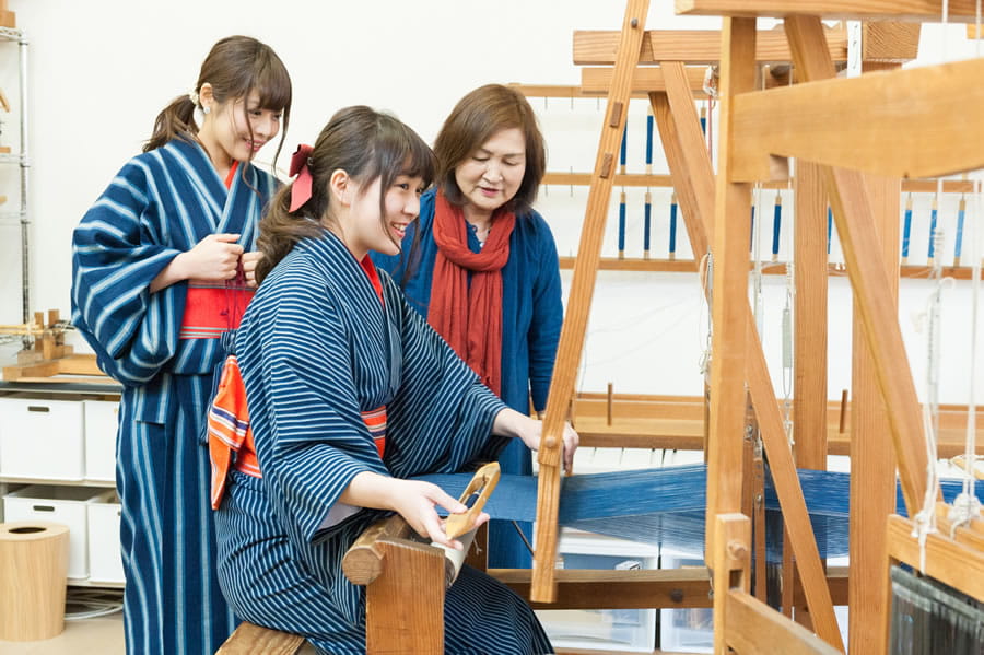 織布體驗,心情是織女